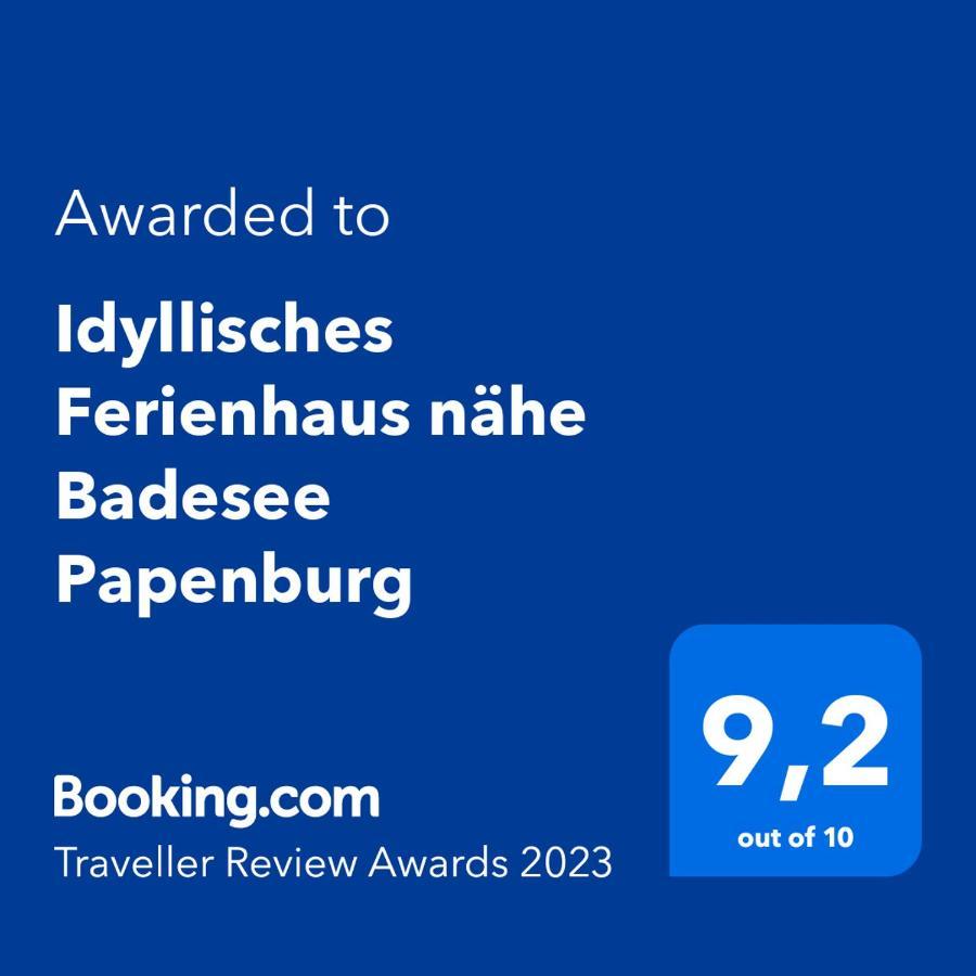 Idyllisches Ferienhaus Naehe Meyer Werft Papenburg Zewnętrze zdjęcie